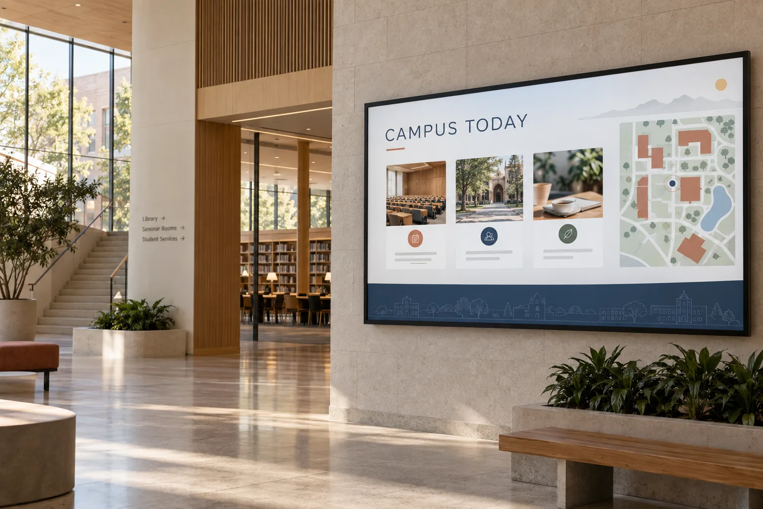 Digital signage in education