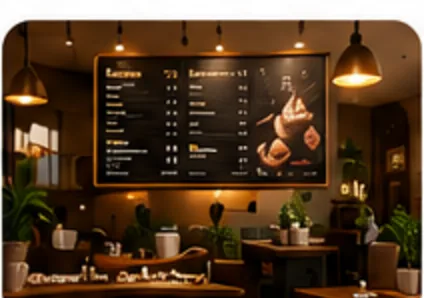 Digital signage in cafés & restaurants